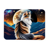 Verdun Calico kat en woestijn maan Magneet (Horizontaal)