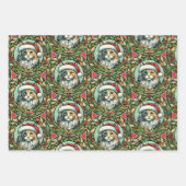 Verdun Calico Maine Coon Cat Christmas Inpakpapier Vel (Voorkant)