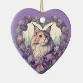 Verdun Calico maine Coon Cat Keramisch Ornament (Rechts)