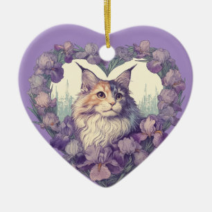 Verdun Calico maine Coon Cat Keramisch Ornament