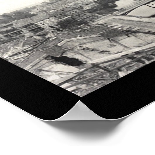 Verdun France WWI Damage Foto 1919 Poster (Hoek)