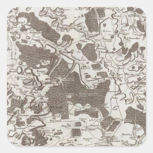 Verdun Vierkante Sticker (Voorkant)