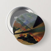 Verdun (Wereldoorlog Eén slagveld) (door Vallotton Ronde Button 7,6 Cm (Voorkant /achterkant)