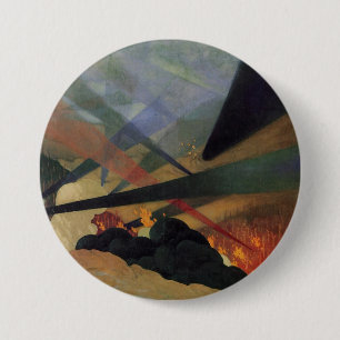 Verdun (Wereldoorlog Eén slagveld) (door Vallotton Ronde Button 7,6 Cm