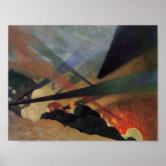 Verdun (World War One Battle Scene) (door Vallotto Poster (Voorkant)