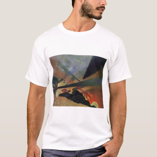 Verdun (World War One Battle Scene) (door Vallotto T-shirt (Voorkant)
