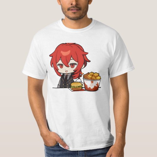 verdund chibi eet t-shirt (Voorkant)