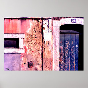 Verdunde deuropening, Cascias, Portugal Poster