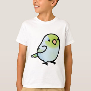 Verdunde groene papegaai t-shirt