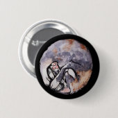 Verdunnen Calico Cat Knuffelen Zaterdag Katten Ronde Button 5,7 Cm (Voorkant /achterkant)