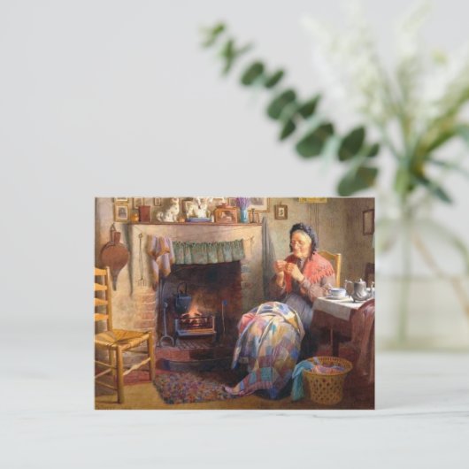 Verdunning door de haard briefkaart (Staand voorkant)