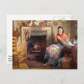 Verdunning door de haard briefkaart (Voorkant / Achterkant)