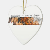 Verdunningspaarden Keramisch Ornament (Links)