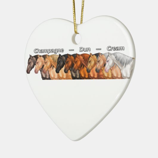 Verdunningspaarden Keramisch Ornament (Links)