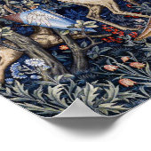 Verdure met herten en schilden, William Morris Poster (Hoek)