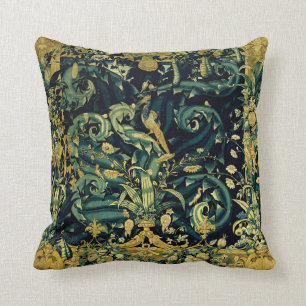 Verdure vogels en fruitrenaissance Tapestry Throw Kussen