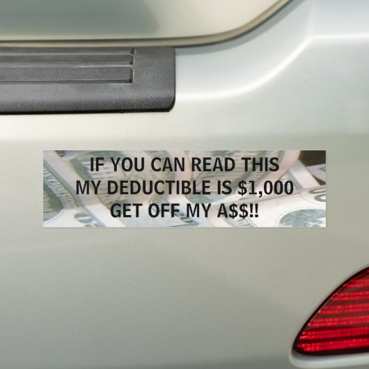 VERDUURZAAM BUMPERSTICKER (Op auto)