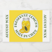 Verduurzaamde citroenen Citrus Fruit Home Inblikke Voedselcontainer Etiket (Enkel label)