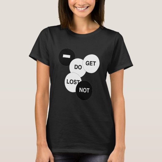 Verdwaal niet t-shirt (Voorkant)