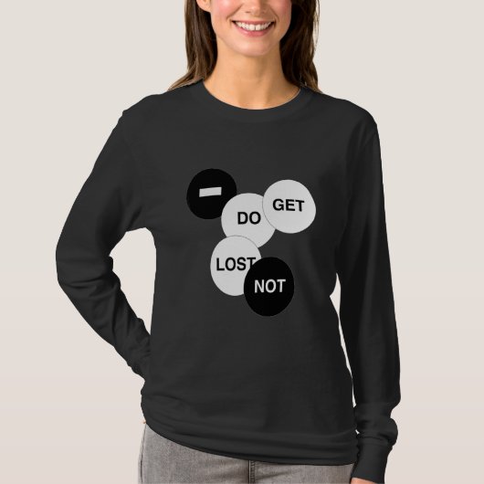 Verdwaal niet t-shirt (Voorkant)