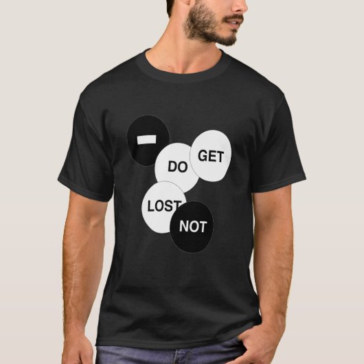Verdwaal niet t-shirt (Voorkant)