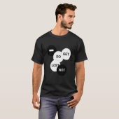 Verdwaal niet t-shirt (Voorkant volledig)