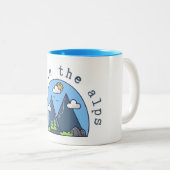 Verdwaald in de Alpen Mok (Voorkant rechts)