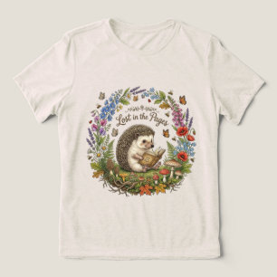 Verdwaald in de pagina's Schattig egeltje leest bo Tri-Blend Shirt