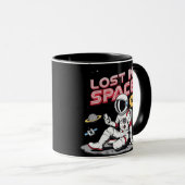 Verdwaald in de ruimte astronaut mok (Voorkant rechts)