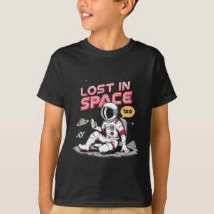 Verdwaald in de ruimte astronaut t-shirt