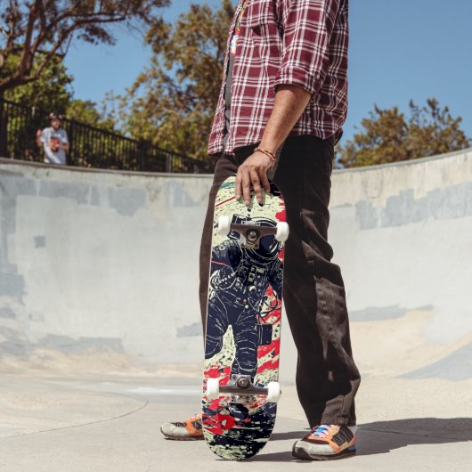 Verdwaald in de ruimte Skateboard: Retro Fantasy A Persoonlijk Skateboard (Buiten 2)