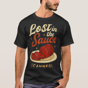 Verdwaald in de saus blik grappig Thanksgiving ete T-shirt