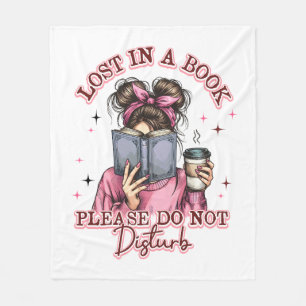 Verdwaald in een boek... fleece deken