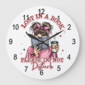 Verdwaald in een boek... grote klok (Voorkant)