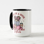 Verdwaald in een boek... mok (Voorkant links)