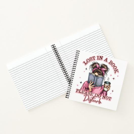 Verdwaald in een boek... notitieboek (Binnen)