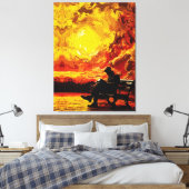 Verdwaald in gedachten – Surrealistische zonsonder Canvas Afdruk (Insitu (Slaapkamer))