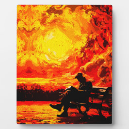 Verdwaald in gedachten – Surrealistische zonsonder Fotoplaat