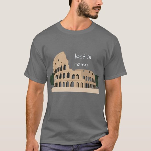 Verdwaald in Rome – Colosseum Design T-shirt (Voorkant)
