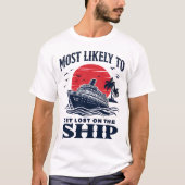Verdwaald raken op het schip T-shirt (Voorkant)