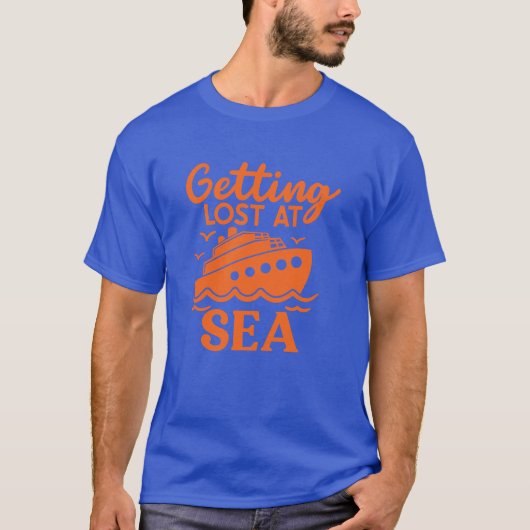 Verdwaald tijdens een Zee cruise T-shirt (Voorkant)