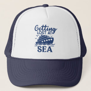 Verdwalen bij Zee Cruise vakantie keepsake Trucker Pet