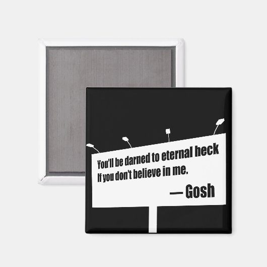 Verdwenen aan Eternal Heck grappige magneet (Voorkant / Achterkant)