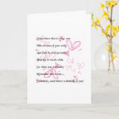 VERDWENEN/DENKEN OP JE VERJAARDAG KAART (Gele Bloem)