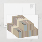 Verdwenen geld stacks briefkaart (Voorkant / Achterkant)