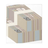 Verdwenen geld stacks notitieblok (Voorkant)