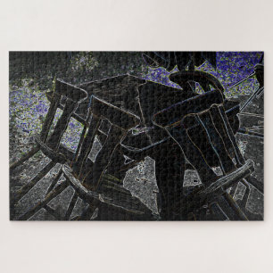 Verdwenen in het donker legpuzzel