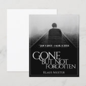 Verdwenen maar niet vergeten - Donker (Voorkant / Achterkant)