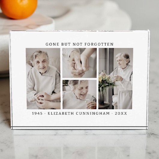 Verdwenen maar niet vergeten Memorial Simple 4 Col Fotoblokken