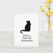 Verdwenen maar niet vergeten, Pet Sympathy Card Kaart (Gele Bloem)